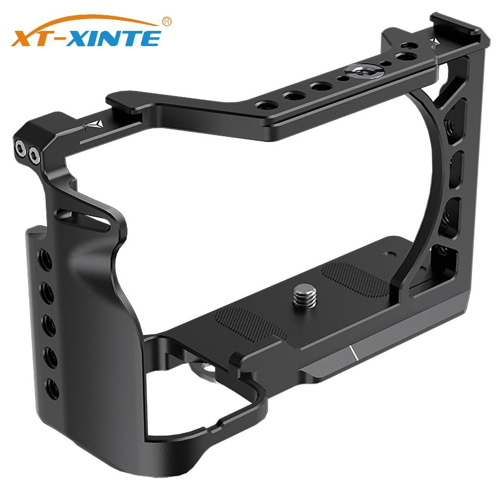 Xt-xinte กล้อง Stabilizer Rig พร้อมรองเท้าเย็น Mount 1/4 "3/8" ด้ายสําหรับ A6000/A6300/A6400/A6500 ก
