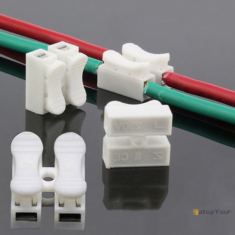 Eatopyour] ตัวเชื่อมต่อสายไฟ 30 ชิ้น Quick Splice Lock ขั้วต่อสายไฟ Self Locking ใหม่