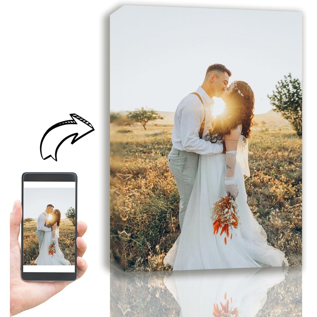 1 piece Custom photo canvas art wall canvass print frame painting customized gifts ideas for kids wall decor your own picture