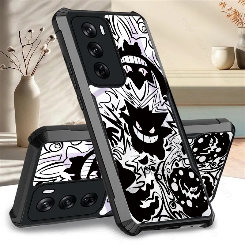 เคสโทรศัพท์โปร่งใสสําหรับOppo Reno 12fs 11f 10 9 8t 8z 7z 7se 6z 5 4 3 2z 4g/5g Pro Plus Shockฤดูใบไ