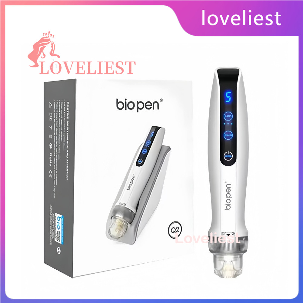 Loveliest Bio Pen Q2 Derma Pen EMS Electroporation Red Light Blue Light 4 in 1 Beauty Machine