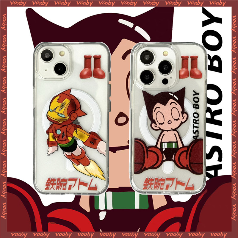 ตัวการ์ตูน ABoy Iron Man label lucency Magneticเคสโทรศัพท์เหมาะสําหรับIPhone17 16 16PM 15 15P 15PM 14PM 14 14P 13 13P 13PM 12P 12PM 11Pro 11ProMax XR MAX 7 7P 16Plus