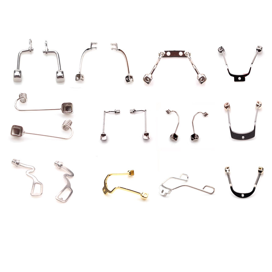 กรอบแว่นตาวงเล็บโลหะแผ่นจมูกวงเล็บเด็กผู้ใหญ่แว่นตาจมูกวงเล็บสะพานจมูกกรอบแผ่นจมูกด้านบนสกรู