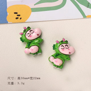 อุปกรณ์เสริมเรซิน DIY การ์ตูนอุปกรณ์เสริมก้นครีม Xiaoxin กิ๊บติดผมทำด้วยมือเคสโทรศัพท์หัวเข็มขัดรองเท้าชุดอุปกรณ์เสริม