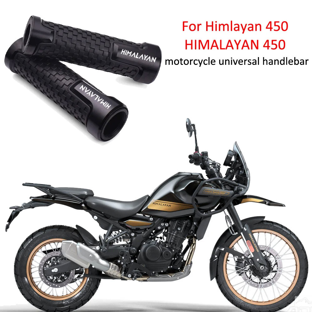 สำหรับ Himalayan 450 HIMALAYAN 450 แฮนด์บาร์มอเตอร์ไซค์แบบสากลขนาด 7/8" 22 มม. แฮนด์บาร์กันลื่น ปลอก