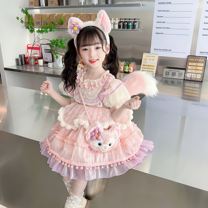ชุดเดรสโลลิต้าสำหรับเด็กผู้หญิง LinaBell ฤดูร้อน ชุดเจ้าหญิง StellaLou ชุดแขนสั้นสำหรับเด็กผู้หญิงน่ารัก ชุดคอสเพลย์สำหรับเด็ก ราคา ถูกที่สุด ดีลบีเคเค แกลเลอรีภาพที่ 2