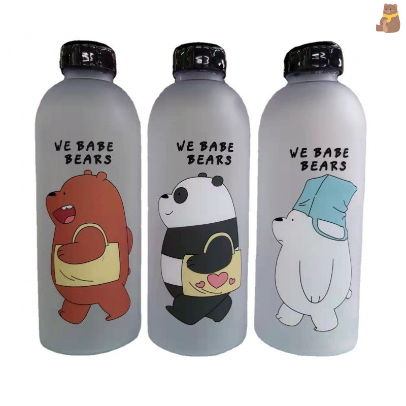 [TA] ขวดน้ําใสพลาสติก 1000 มล. BPA ฟรีถ้วยกีฬากลางแจ้งแบบพกพาแก้วนักเรียนพร้อมเชือก TH