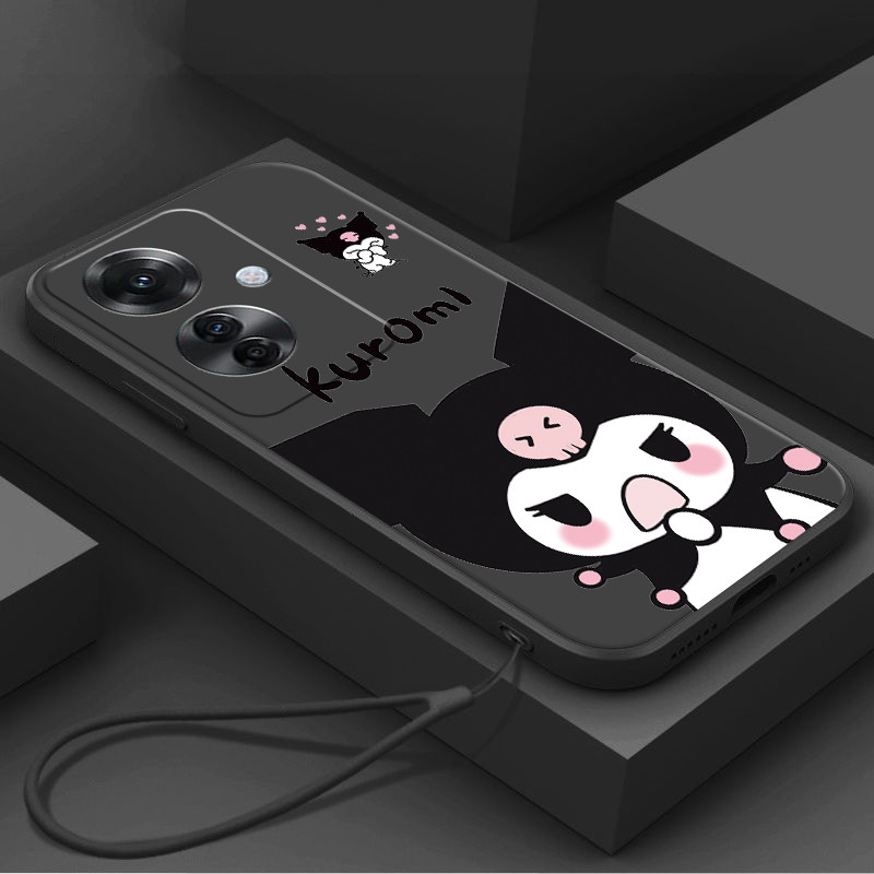 เคส Oppo Reno 11F Reno11 F 5G tpu Lanyard แฟชั่นซิลิโคนเคสโทรศัพท์มือถือแบบนิ่ม RXGS