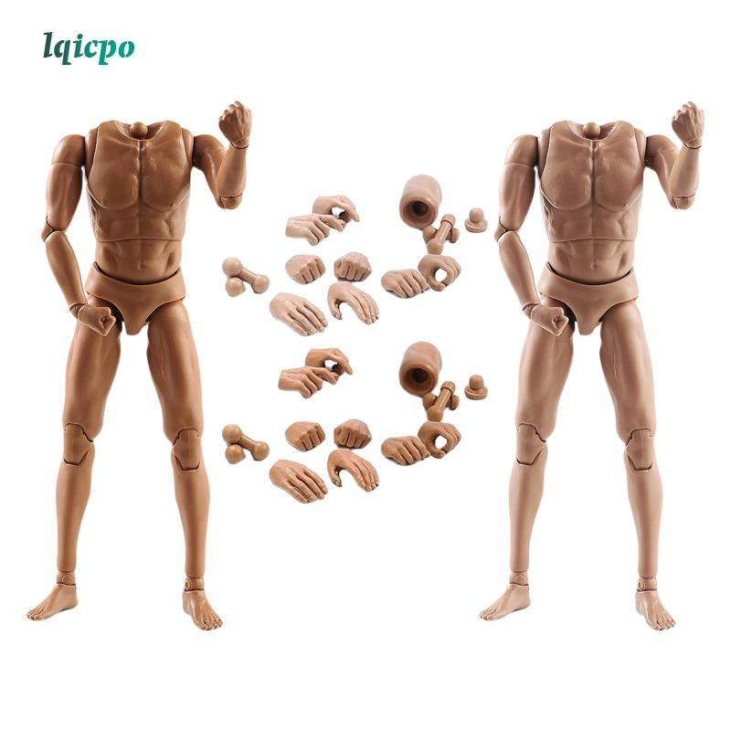[lqicpo] 1:6 Scale Male Body Poseable 28 ข้อต่อเคลื่อนย้ายได้ 12 "Action Figure