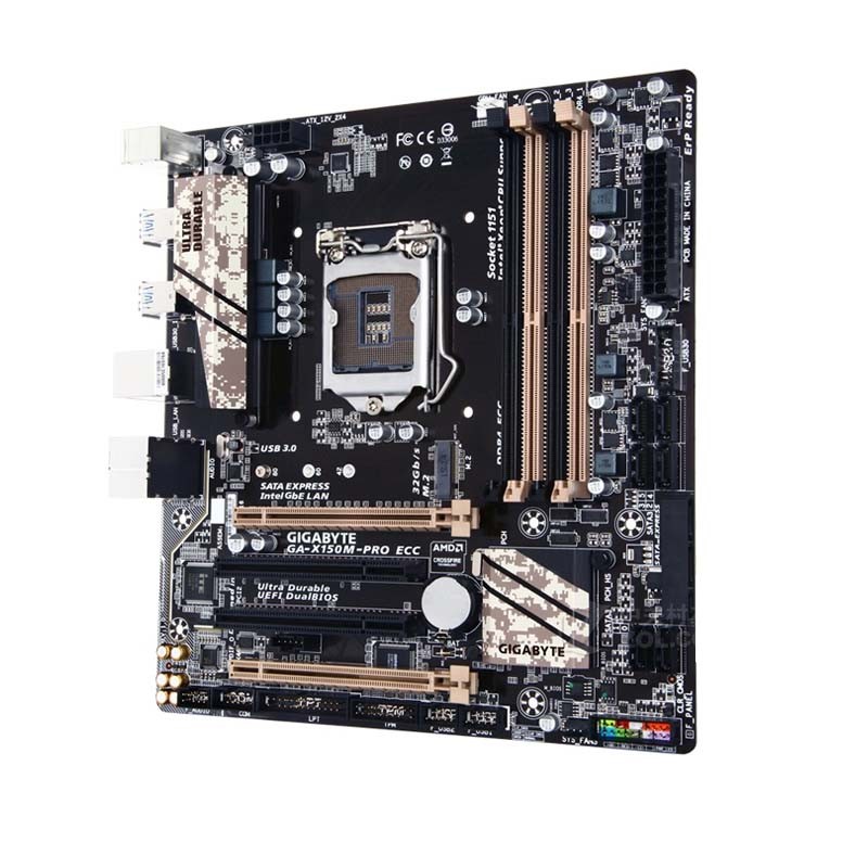 Gigabyte Gigabyte GA-X150M-PRO ECC บอร์ดขนาดเล็กอิสระ B250M X150M-PLUS WS