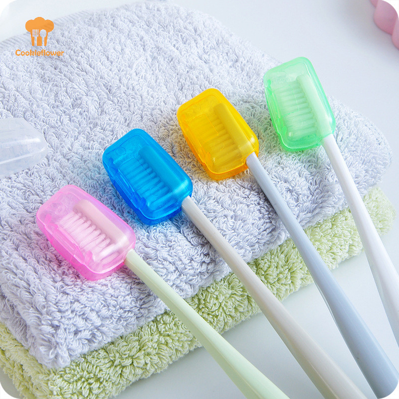 Ckfr เคสครอบหัวแปรงสีฟันแบบพกพาสําหรับการเดินทาง Hikin Camping แปรงสีฟันถ้วย Cap Case ใหม่