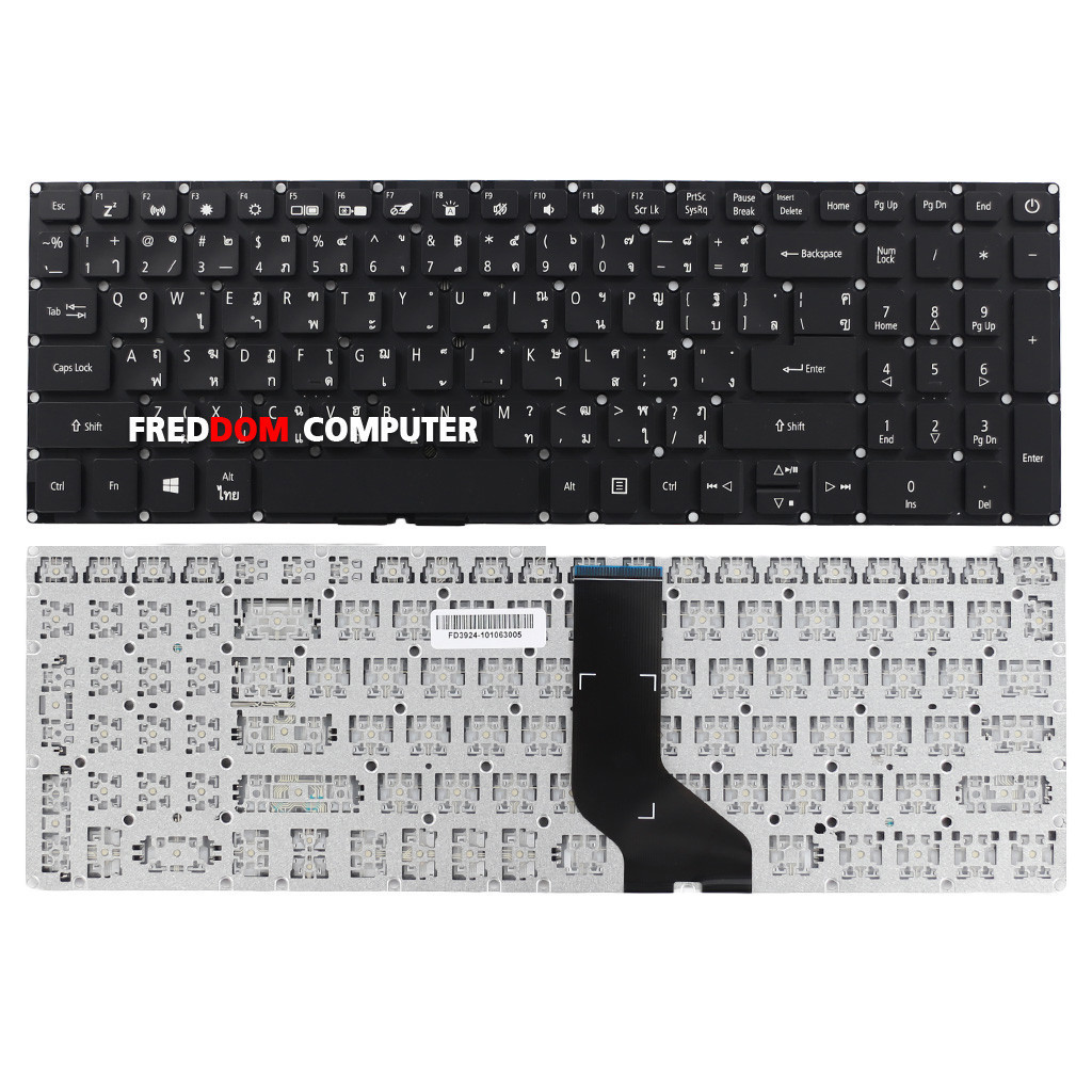 คีย์บอร์ด ACER Aspire A315 315-14 A315-41 A315-53 A515 A315-53G-38YX A315-41-R2L1 A515-52 A515-51 A3