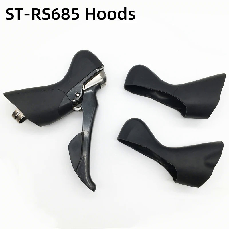 ไม่เดิมก้าน hoods สำหรับ Shimano ST-RS685ทั่วไป STI ก้านยึดปก/ฮู้ดชุดสำหรับ Shimano RS685จำแลงสีดำคู่