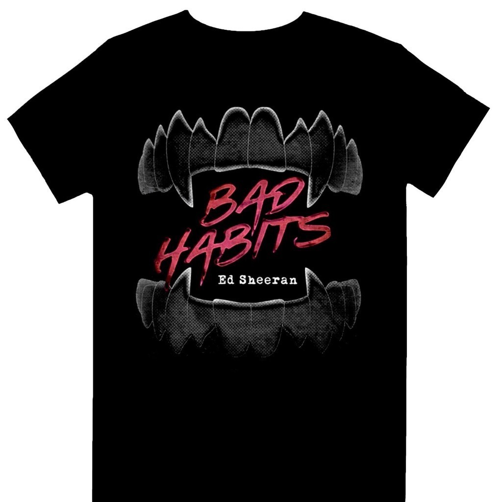 ใหม่ เสื้อยืดลิขสิทธิ์อย่างเป็นทางการ Ed Sheeran Bad Habits