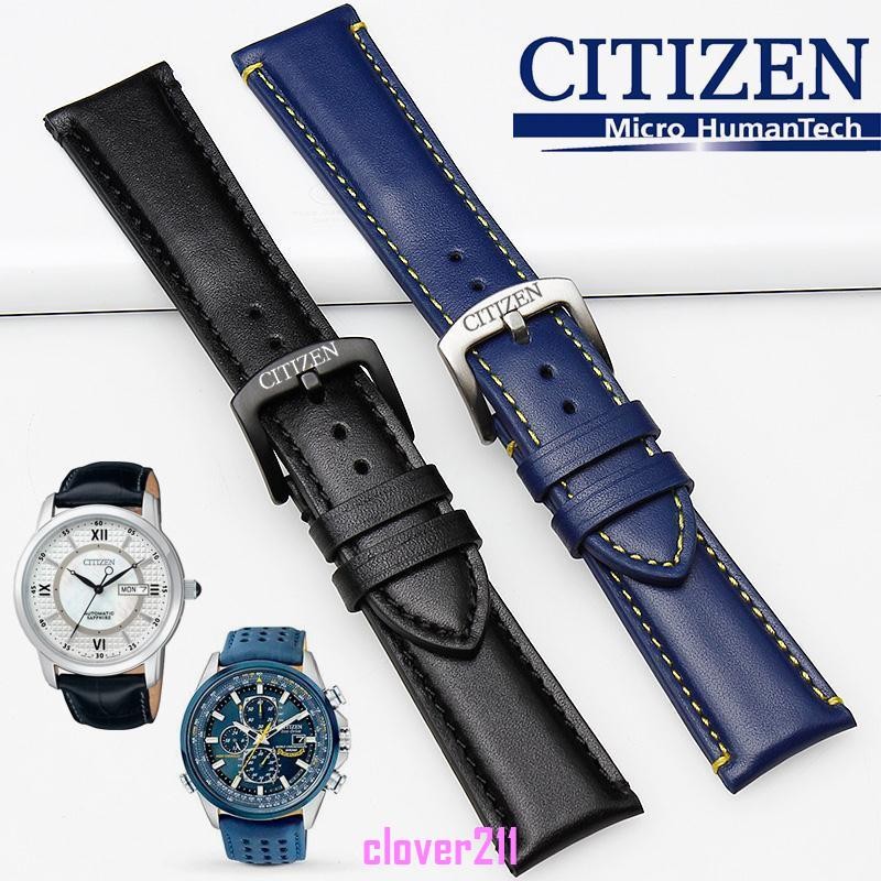 [ฟรีเครื่องมือ 999] สายนาฬิกา Citizen Citizen Eco-Drive Blue Angel AT8020-03L/54L สายหนัง Air Eagle