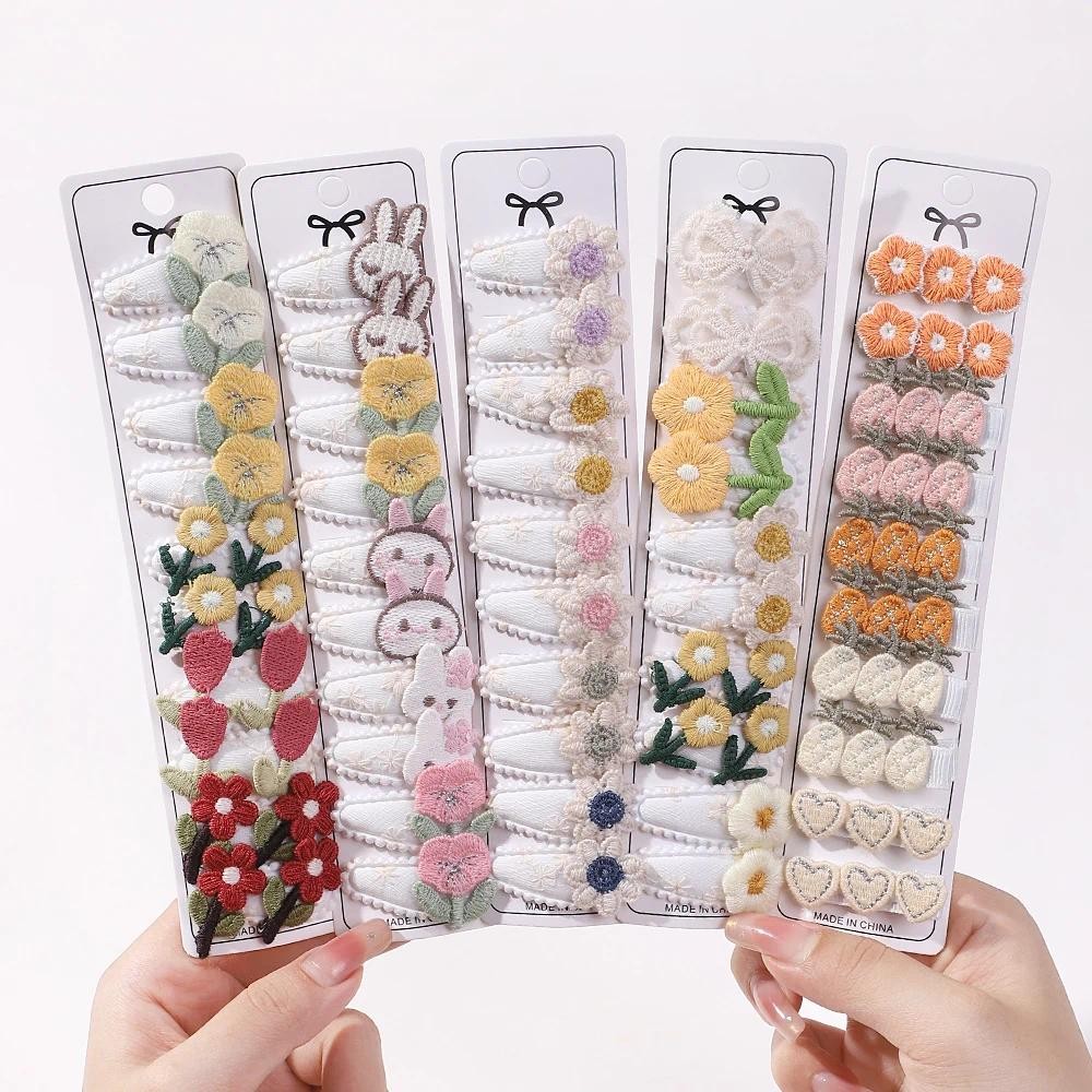 10ชิ้นการ์ตูนเด็กที่มีสีสันมินิกิ๊บดาวbbผมเรียบกิ๊บสําหรับสาวๆลูกอมรัก ใบเรียกเก็บเงินเป็ด คลิปอุปกรณ์ผมน่ารัก