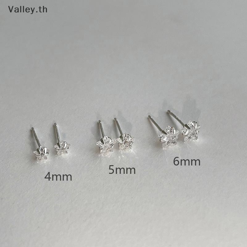 [Valley] 1 คู่อินเทรนด์ Star คริสตัล Studs Earings สไตล์เกาหลีความงามต่างหูเพทายสําหรับผู้หญิงสาวแฟชั่นเครื่องประดับหู TH