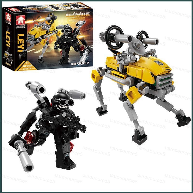 Robo-swat Building Blocks Drone flying machine mechanical dog mecha walle ตุ๊กตาของเล่นสําหรับเด็กเค