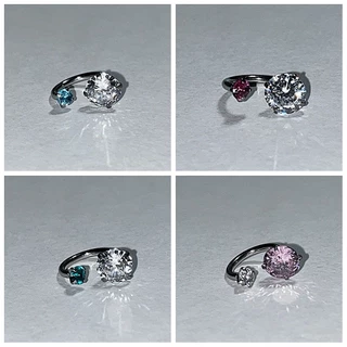ต่างหูเรขาคณิต Rhinestone โลหะผสมความงามสําหรับผู้หญิง