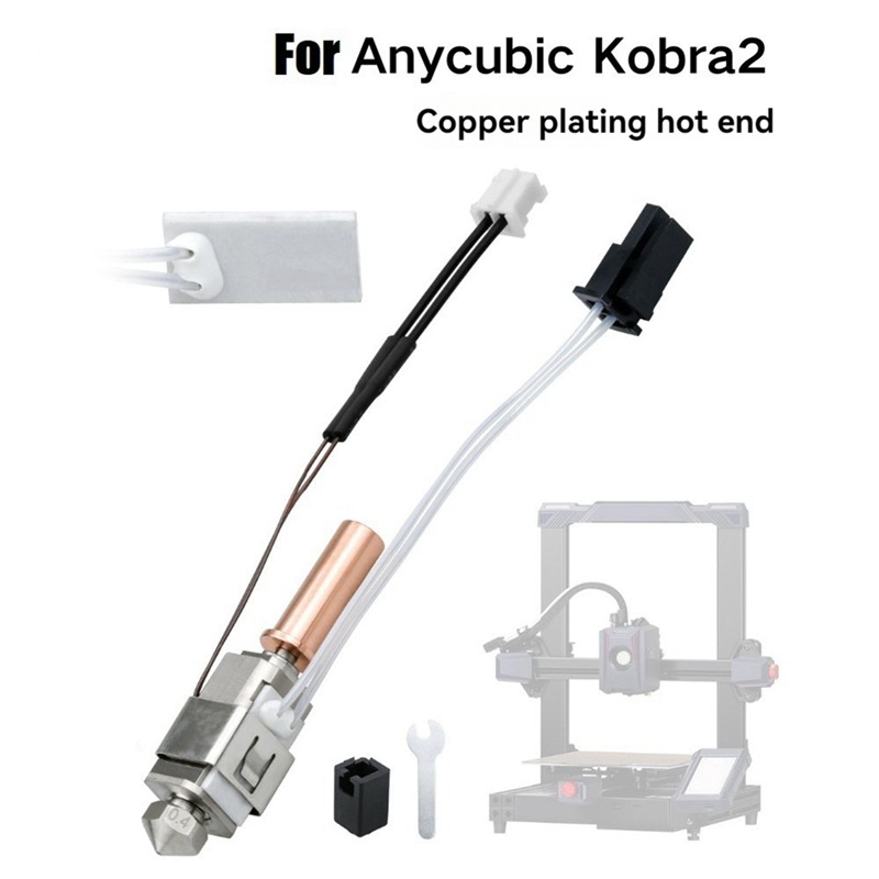 อัพเกรด Hotend Kit สําหรับ Anycubic Kobra 2 Thermistor เครื่องทําความร้อนตลับหมึก 0.4 มม.พิมพ์ Hot End สําหรับ Kobra2 Plus/Neo/Korbra2
