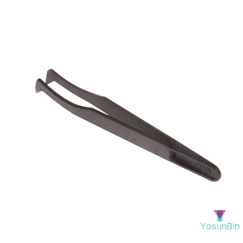 Yosunbin] 1 PC เครื่องมือซ่อมนาฬิกา Antistatic แหนบคาร์บอนไฟเบอร์ตรง El ที่จับพลาสติกติดตั้งแหนบทํางานสําหรับช่างซ่อมนาฬิกาใหม่