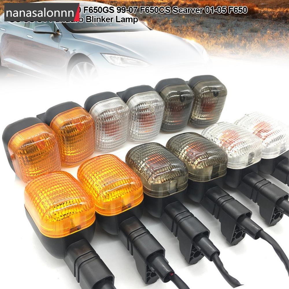 Nanasn| 2 ชิ้นรถจักรยานยนต์เลี้ยวไฟแสดงสถานะด้านหน้าหรือด้านหลังสําหรับ BMW BWS100 F650GS 99-07 F650