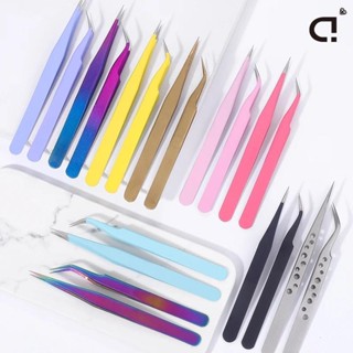 Ducrytal ชุดแหนบตรง/ปลายหลากสี แหนบสแตนเลสที่มีความแม่นยํา ใ…