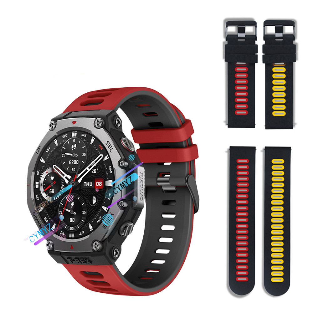Amazfit T Rex 3 สายนาฬิกาอัจฉริยะ สายซิลิโคน Amazfit T Rex 3 Strap สายนาฬิกา สายรัดข้อมือกีฬา