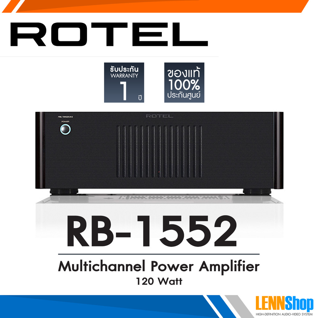 Rotel RB1552 MK II Power Amplifier 120 Watt x 2 WITH BALANCE INPUT