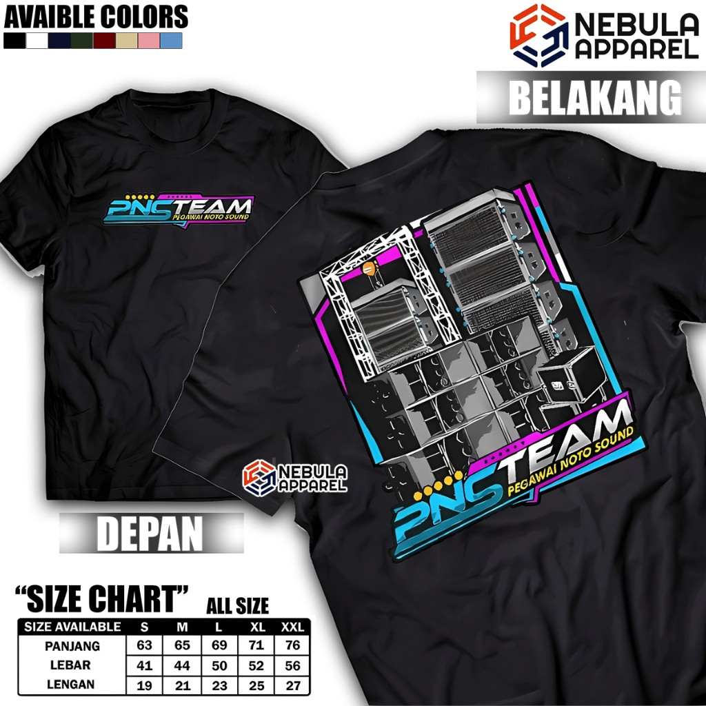 เสื้อยืด PNS TEAM (พนักงานโนโตะ Sound) / เสื้อยืด Racing Sound / เสื้อยืดคํา / เสื้อยืดเท่ๆ / เสื้อย