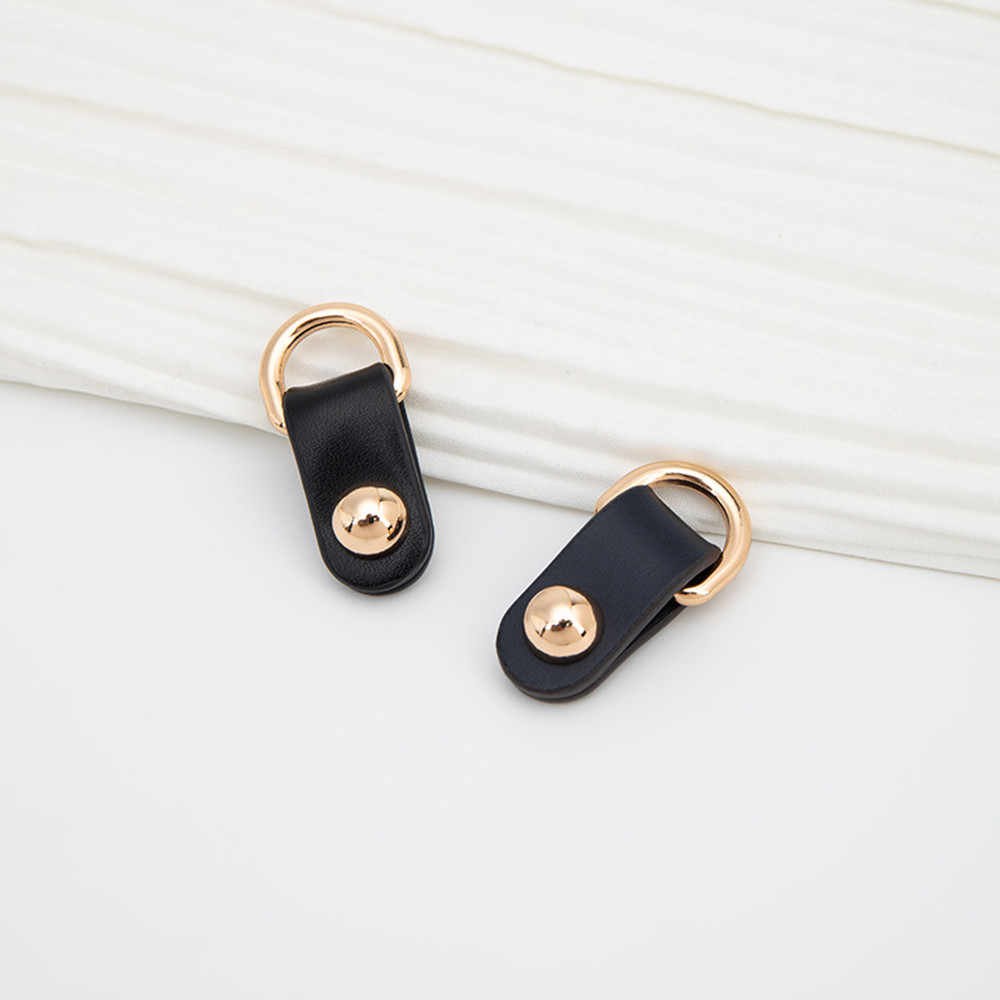 D หัวเข็มขัดอุปกรณ์ฮาร์ดแวร์ตกแต่งมัลติฟังก์ชั่น Link DIY 2 ชิ้น PU เปลี่ยนสายกระเป๋า