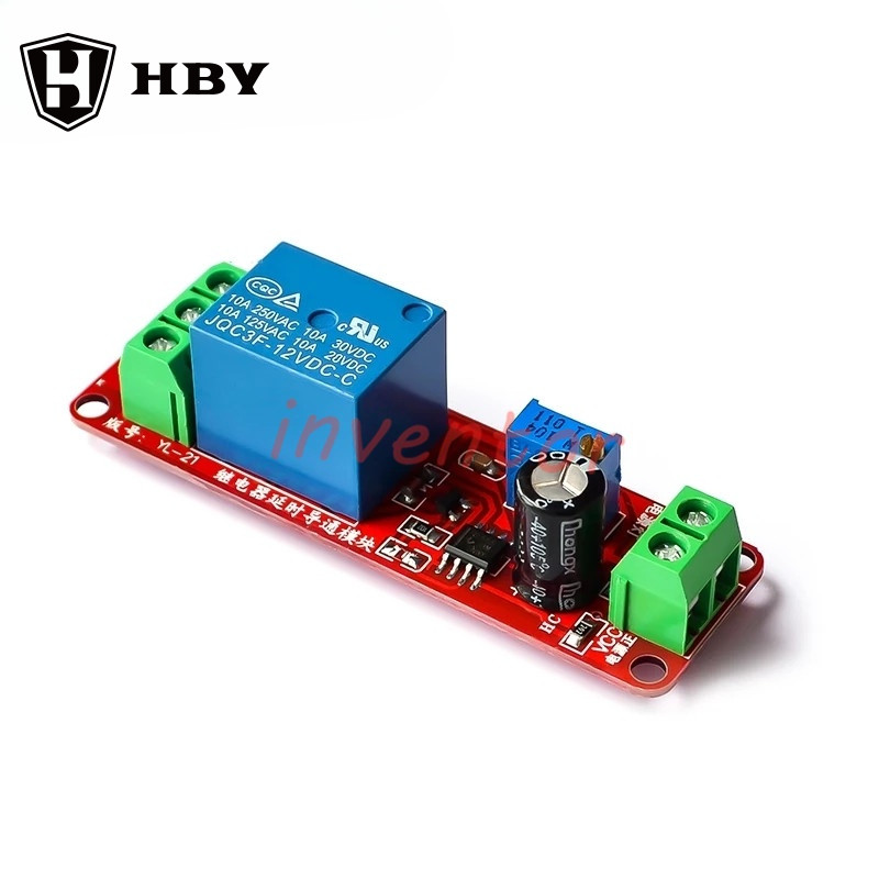 Dc 12V Timer Delay Relay Shield Module NE555 Timer Switch Adjustable Controller 0 ถึง 10 วินาที