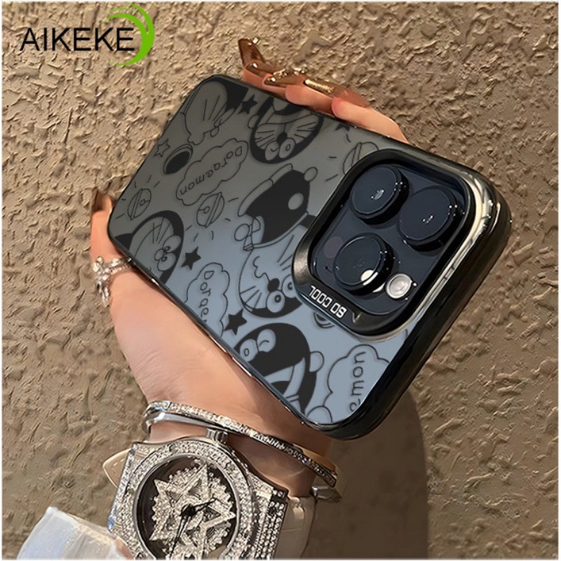 น่ารักการ์ตูนโดราเอมอนเคสโทรศัพท์สําหรับiphone 16 15 14 Plus 13 12 11 Pro Max XR XS Max X 8 7 Plus SE 2022 2020 16ProMaxปลอกแข็งกันกระแทกฝาครอบโทรศัพท์ - รูปที่ 2