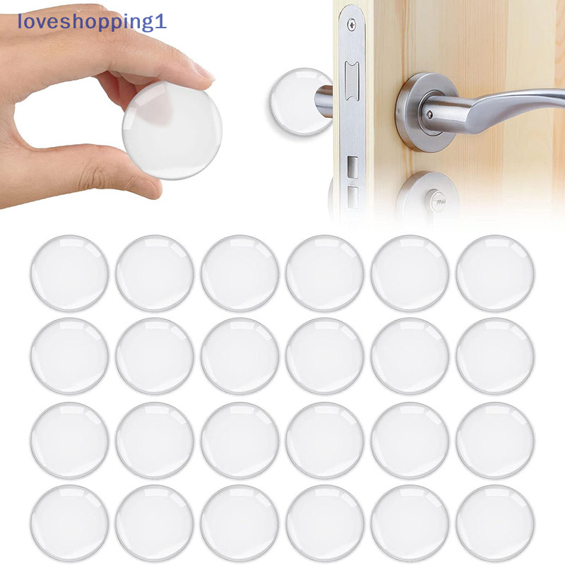 Loveshopping Clear Door Stopper Wall Protector จากลูกบิดประตูกาวนุ่ม Doorstop Mute สติกเกอร์ Anti-Shock Protection Pad TH