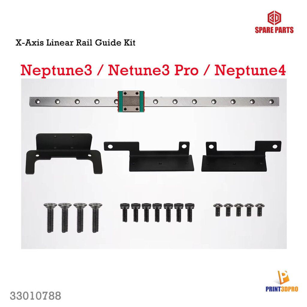 3D Printer Part Upgrade X-axis Linear Rail Guide Kit for Neptune 4 3 pro