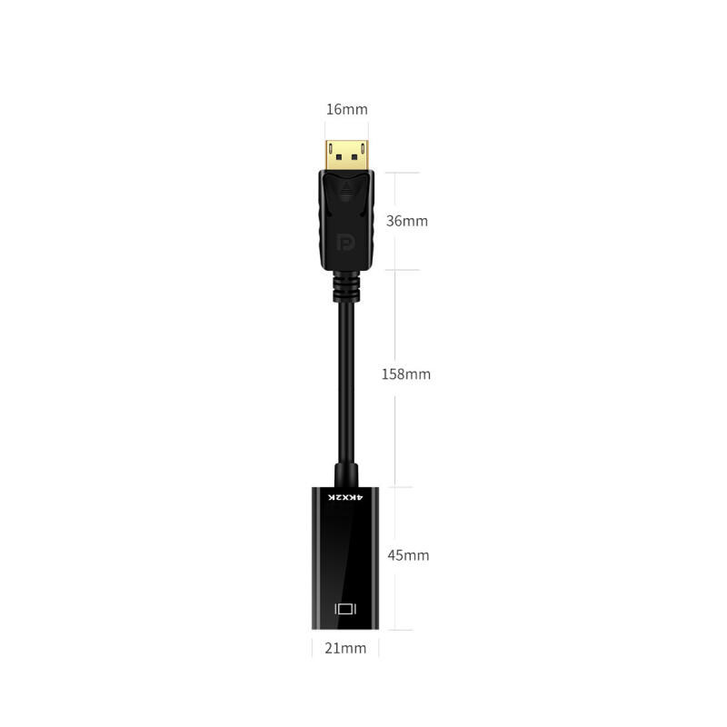 อะแดปเตอร์ DisplayPort เป็น HDMI 4K ชาย DP เป็น HDMI หญิง Video Audio Converter สําหรับ PC แล็ปท็อปโปรเจคเตอร์ DisplayPort เป็น HDMI
