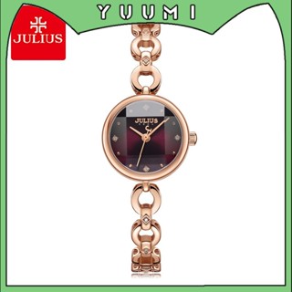 Julius นาฬิกาข้อมือควอทซ์ หน้าปัดขนาดเล็ก กันน้ํา สไตล์เกาหล…