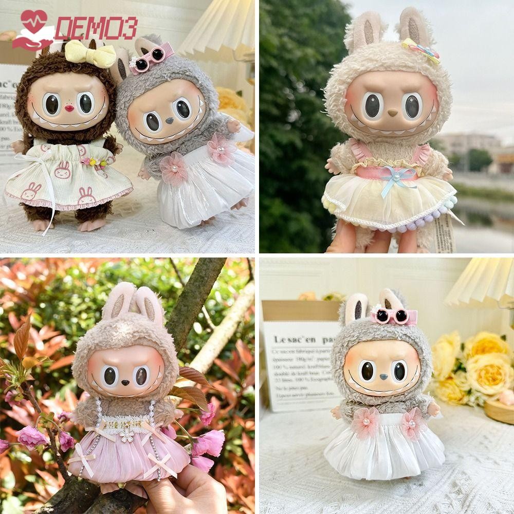 [DEMO3] เสื้อผ้าตุ๊กตา Labubu Time To Chill Filled Cotton Doll Accessories, Cos Gift|เสื้อผ้าตุ๊กตาทํามือแฮนด์เมดสําหรับตุ๊กตาลาบู 17 ซม