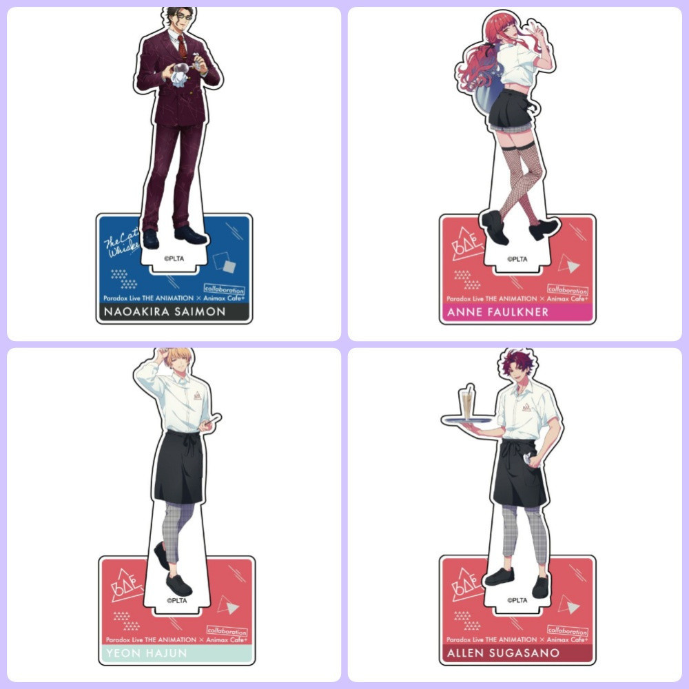 อะนิเมะ Standee รุ่น Paradox live Sanmon Folkner Hajun Sugsano Study มุมอุปกรณ์ตกแต่งโต๊ะ