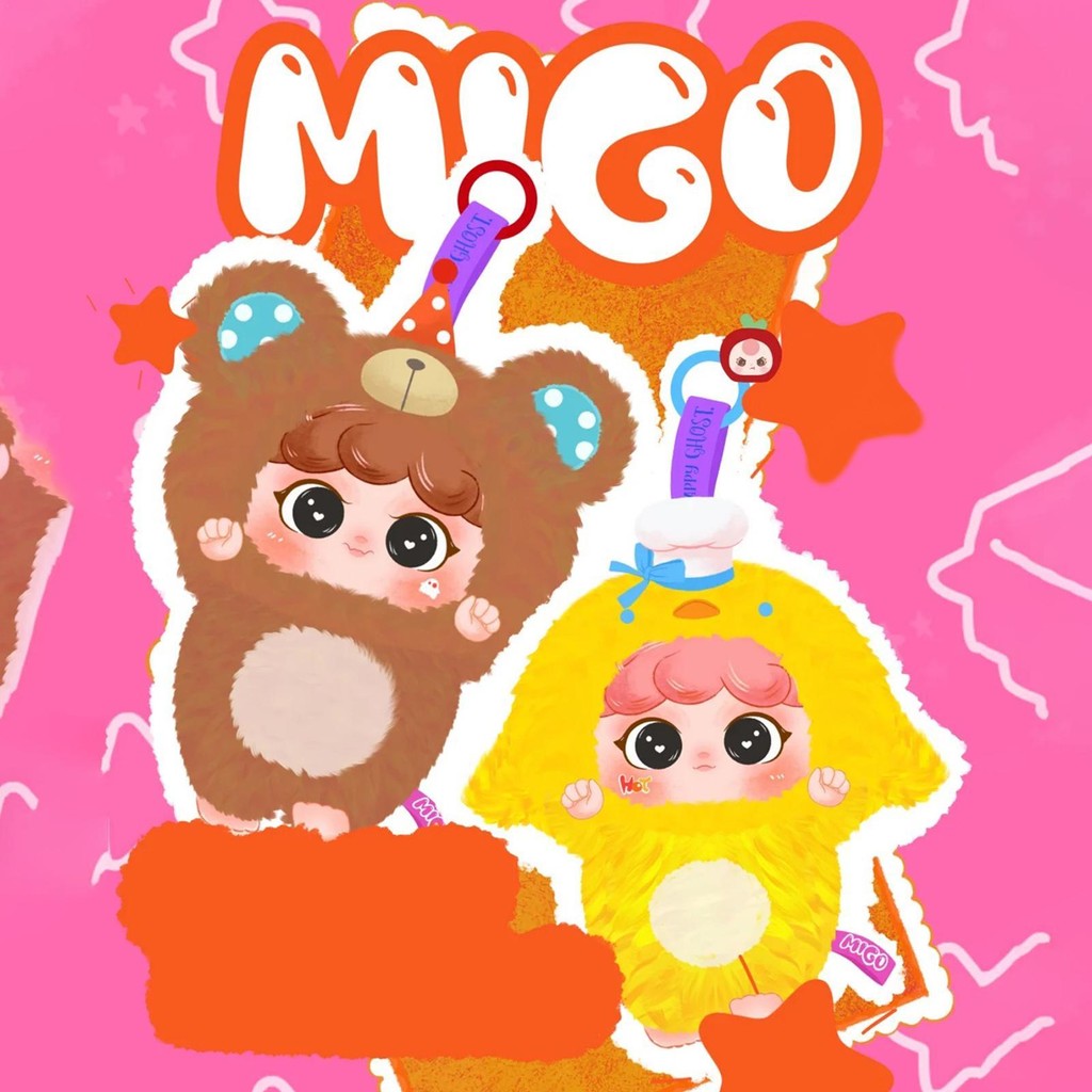 กล่องตาบอดตุ๊กตา Migo V3 | Migo แอบแต่งตัวชุดตุ๊กตาไวนิลกล่องตาบอด 1 ชิ้น hjuth