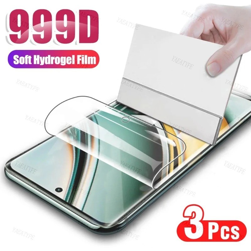 999D HD Clear Soft Hydrogel ฟิล์มสําหรับ Realme X3 SuperZoom XT 730G X50m X U1 Anti-Fingerprints Ant