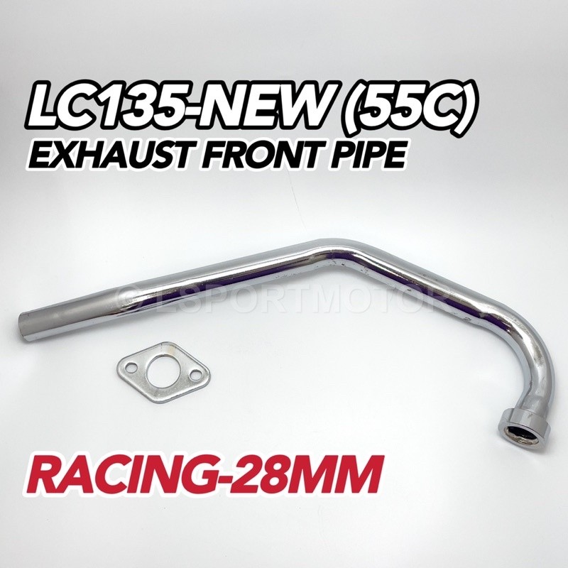 28มม 🔥 YAMAHA LC135-NEW (55C) EXHAUST FRONT PIPE (RACING-28MM) LC NEW