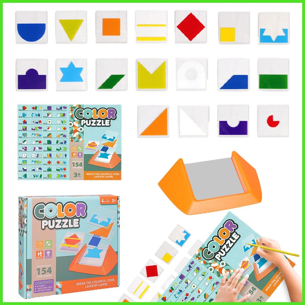 Kids Travel Tangram Brain Teaser ของเล่นก่อนวัยเรียนกิจกรรมการเรียนรู้ปริศนาที่เป็นมิตรกับการเดินทางการศึกษาสําหรับเด็ก chunnimth