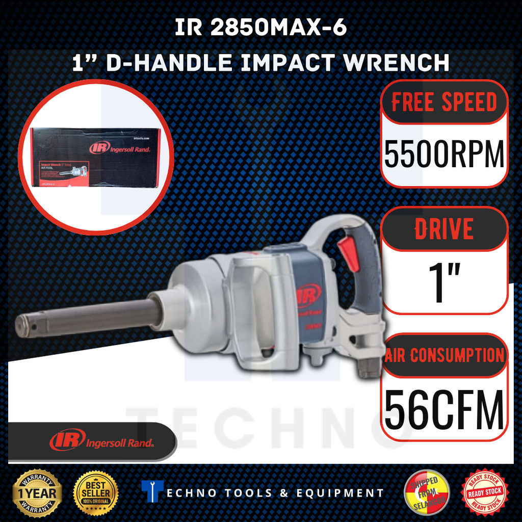 ประแจผลกระทบ Ingersoll Rand 2850MAX 1" มาตรฐาน