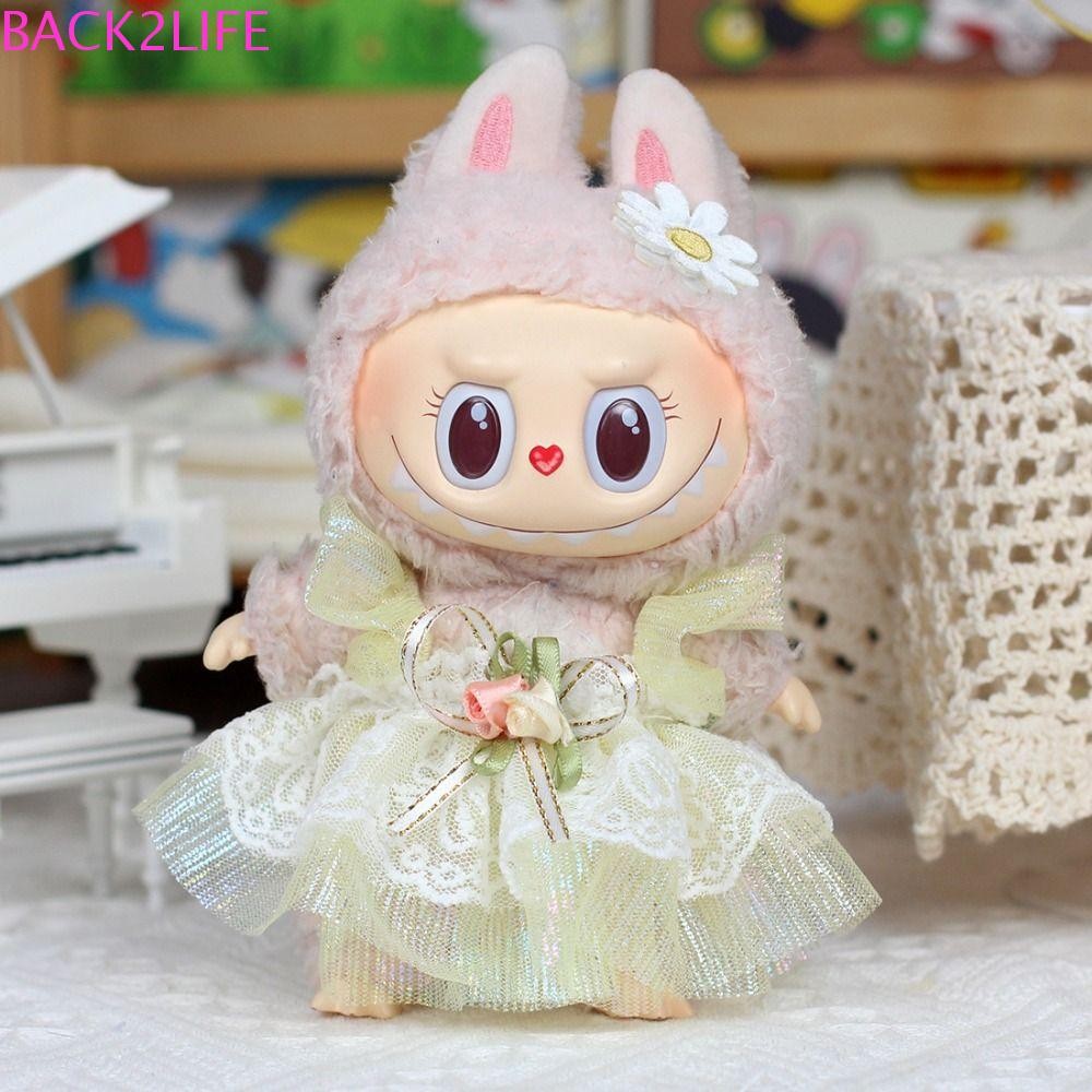 Back2life Labubu Doll Dress, Princess Skirt Toy Accessories Labubu Time Clothes, Suit Replacement Collection Mini Cotton Dolls Clothes Kids Girls Toys