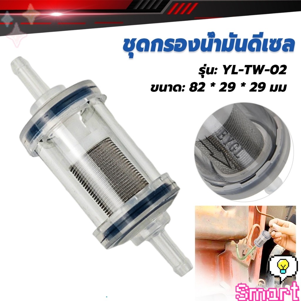 SMART【มีสินค้าในสต๊อก】 ชุดกรองน้ำมันดีเซล ราคาต่อ 1ชิ้น Parking Heater Fuel Filter Part