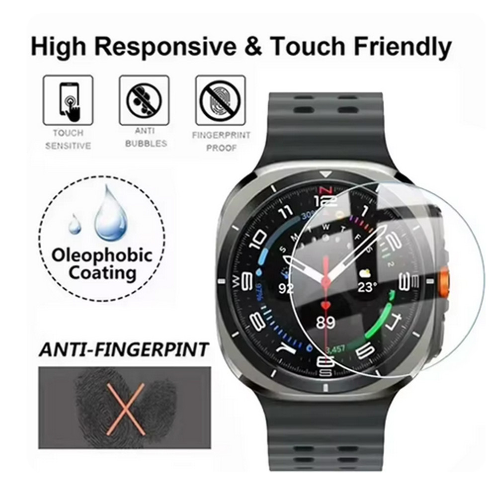 ฟิล์มนุ่ม PMMA และกระจกนิรภัยป้องกันหน้าจอสําหรับ Samsung Galaxy Watch 7 ultra 47 มม.44 มม.40 มม.