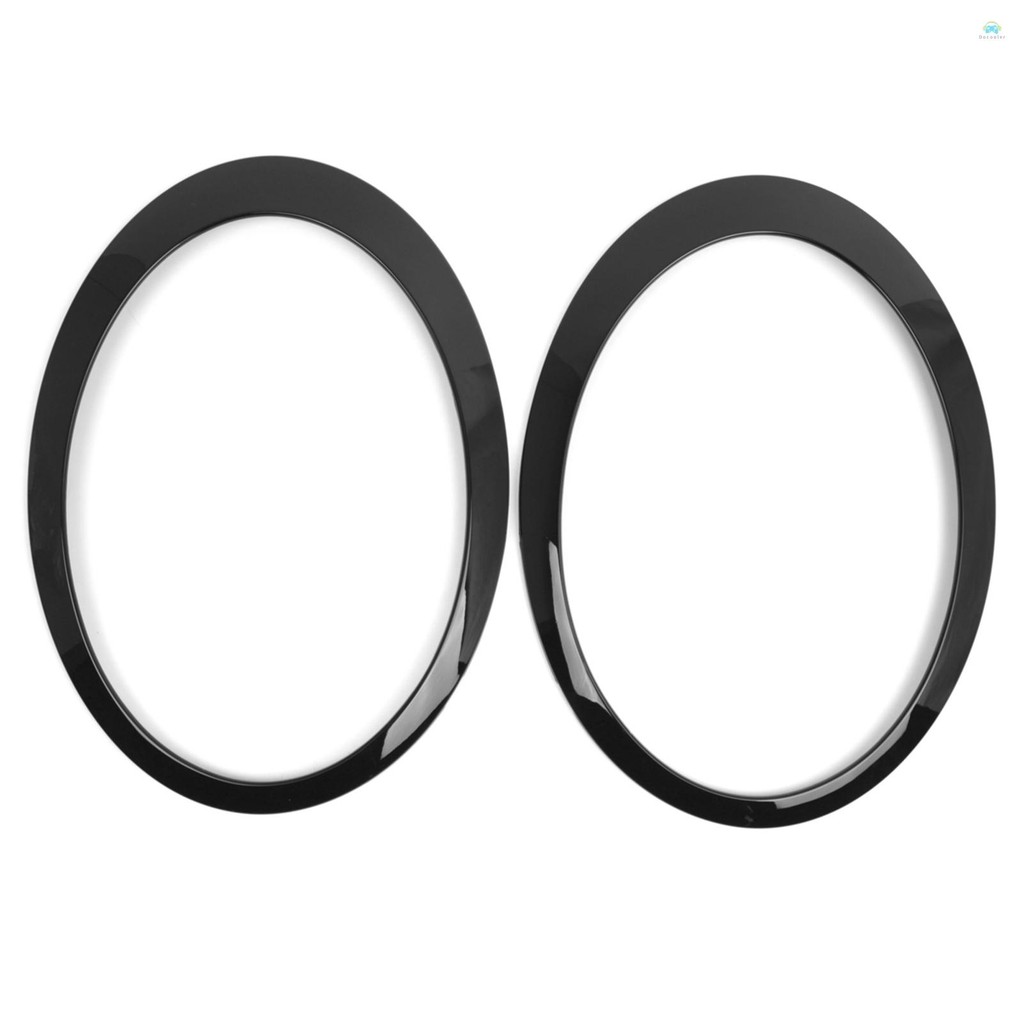 Yb รถยนต์ไฟหน้าแหวนตัดสีดําสําหรับ BMW Mini Cooper One R50 R52 R53 2001-2006 1 คู่ OEM 63126917835 63126917836