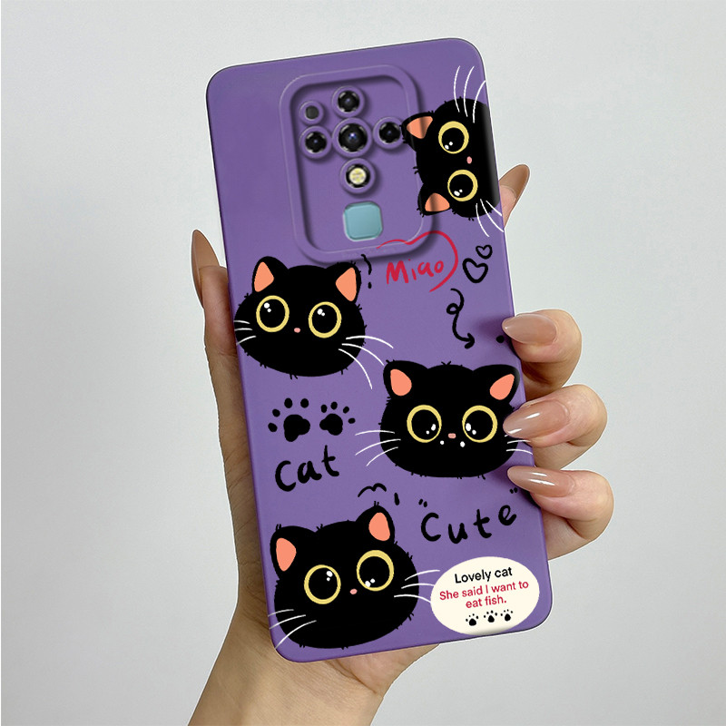 สําหรับ Tecno Camon 16 เคสโทรศัพท์ Camon16 CE7 CE7j CE9h Cool ทาสีซิลิโคนนุ่ม TPU Funda กรณีน่ารักพิมพ์ป้องกัน Coque ราคา ถูกที่สุด ดีลบีเคเค แกลเลอรีภาพที่ 4