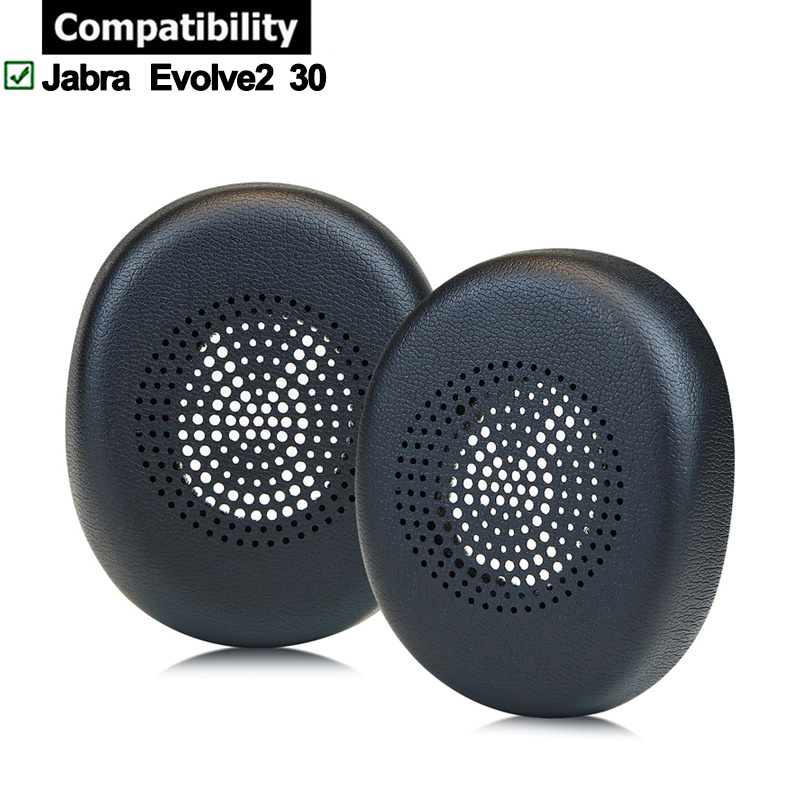1 คู่แผ่นรองหูฟังสําหรับ Jabra Evolve2 30 หูฟังแผ่นรองหูฟังเบาะฟองน้ําชุดหูฟัง Earmuffs